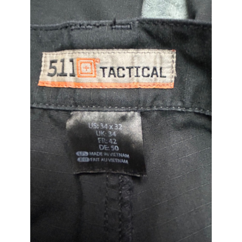 5.11 Tactical Mens Black Ripstop Cargo Pants 34x32 Tactical Series 74273 - Picture 2 of 10